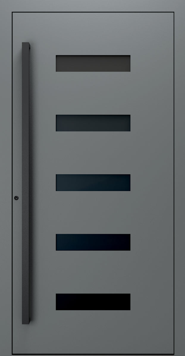 Turenwerke SL75 Design 31 Premium75 aluminium door in basalt grey RAL 7012