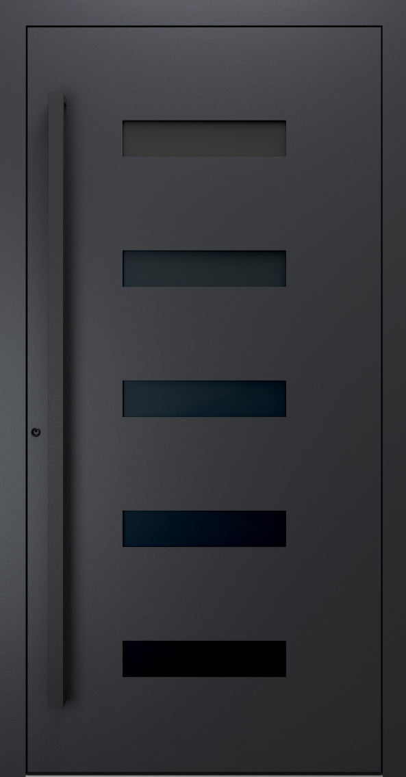 Turenwerke SL75 Design 31 Premium75 aluminium door in black grey RAL 7021