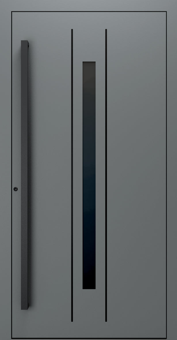 Turenwerke SL75 Design 620B Premium75 aluminium door in basalt grey RAL 7012
