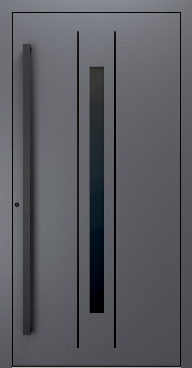 Turenwerke SL75 Design 620B Premium75 aluminium door in slate grey RAL 7015