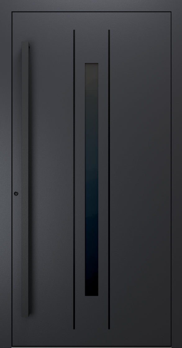 Turenwerke SL75 Design 620B Premium75 aluminium door in black grey RAL 7021