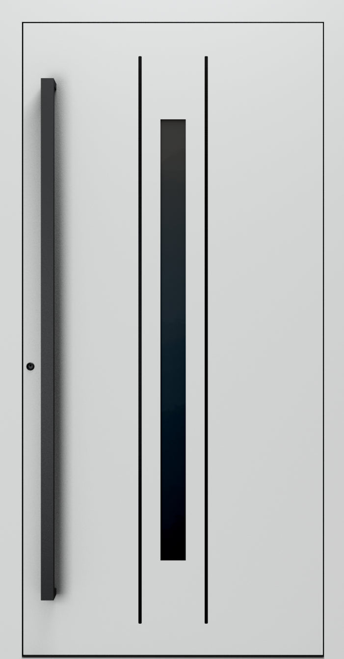 Turenwerke SL75 Design 620B Premium75 aluminium door in light grey RAL 7035