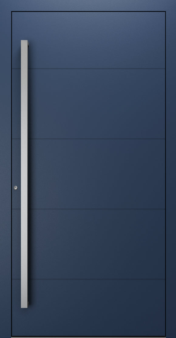 Turenwerke SL75 Design 660 Premium75 aluminium door in sapphire blue RAL 5003
