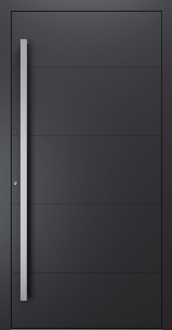 Turenwerke SL75 Design 660 Premium75 aluminium door in black grey RAL 7021