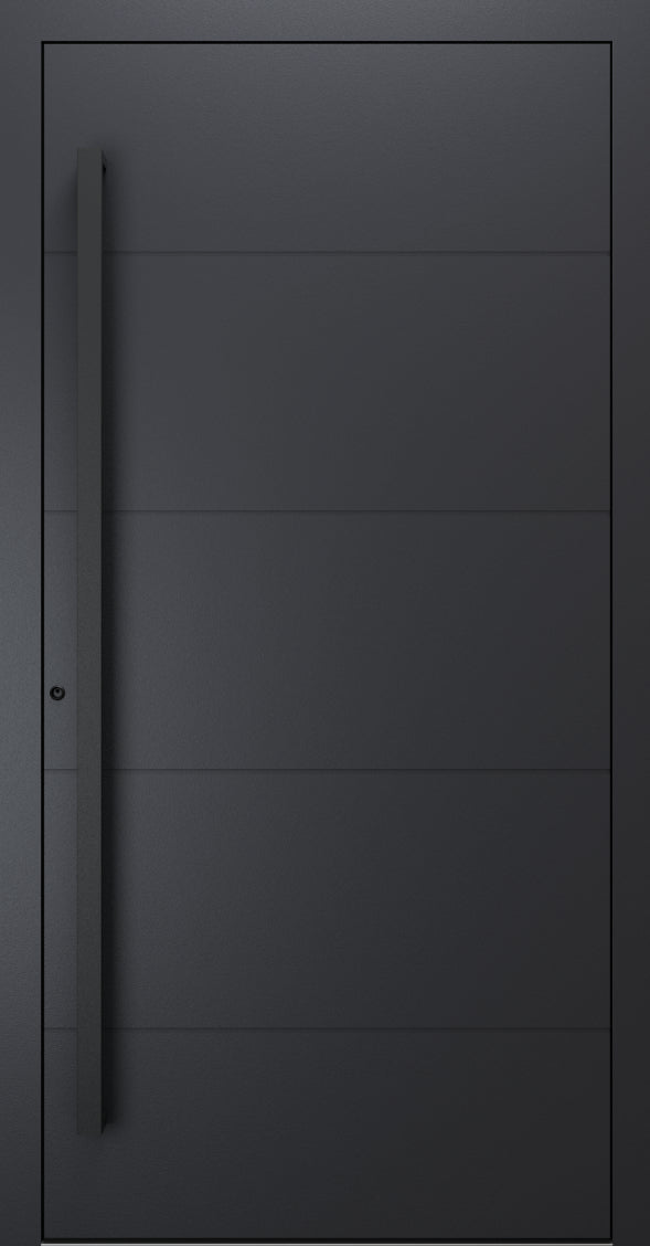 Turenwerke SL75 Design 660B Premium75 aluminium door in black grey RAL 7021