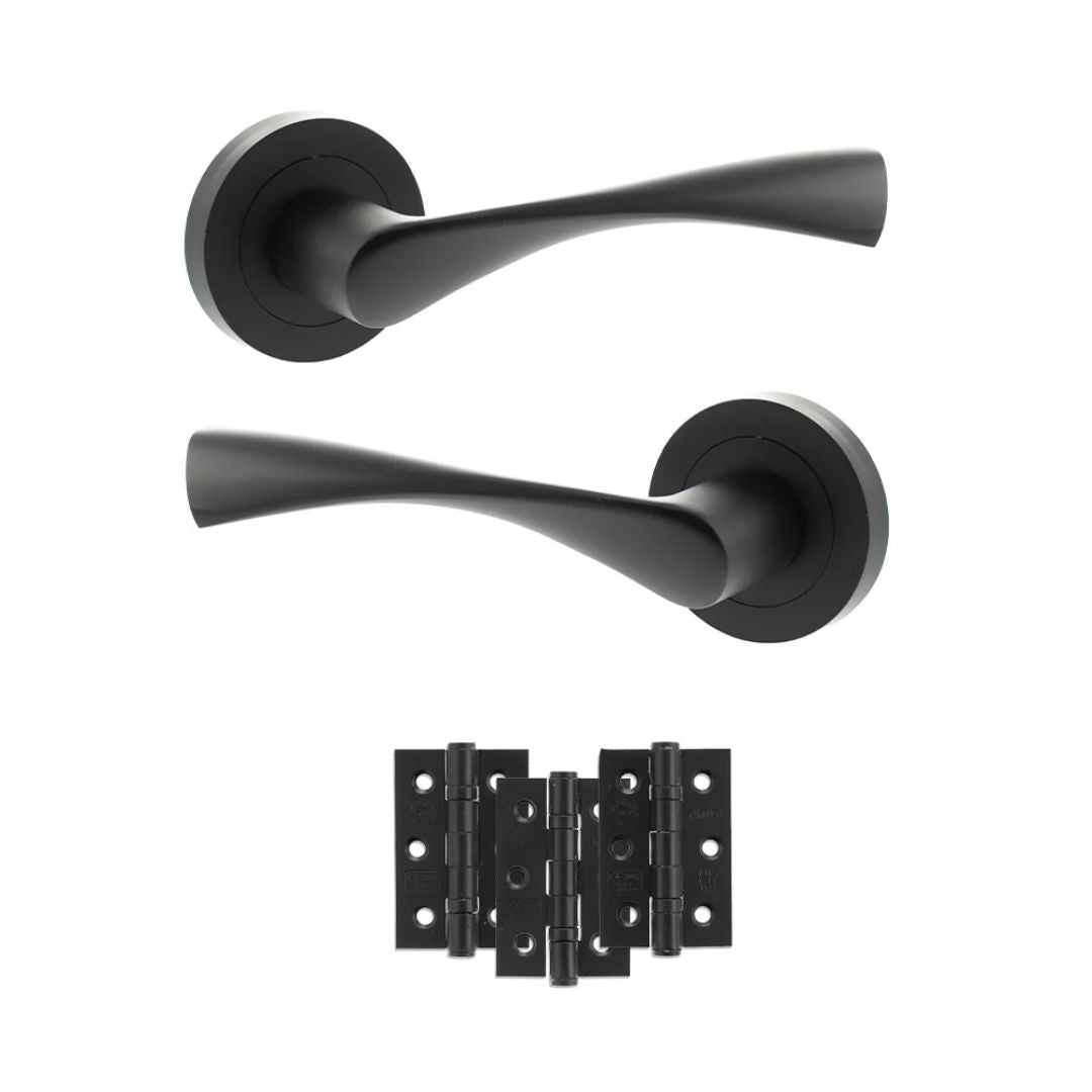 Atlantic ECO20 Eco Aqua on Round Rose Door Handle Pack