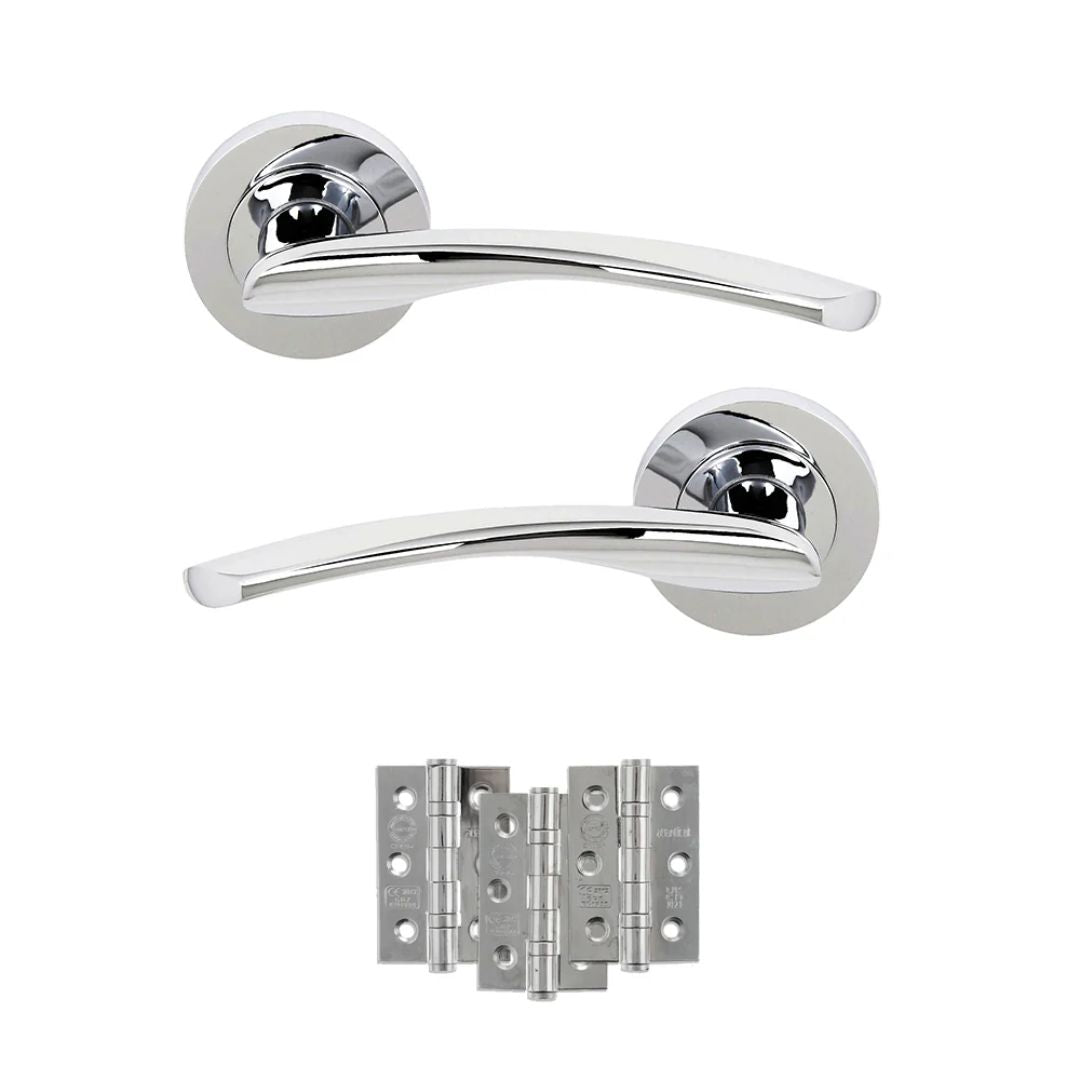 Atlantic S22R Status Arizona on Round Rose Door Handle Pack
