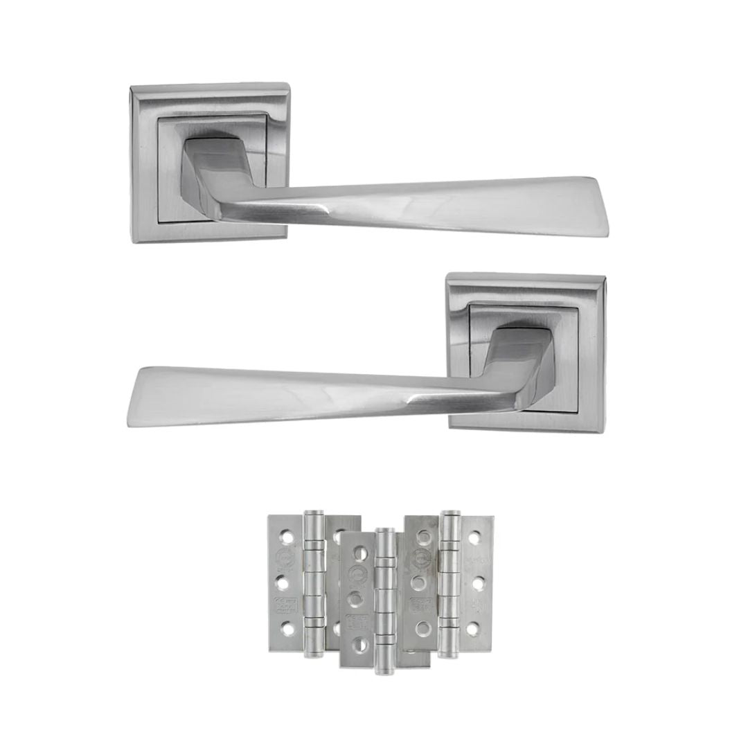 Atlantic S23SSC Status California on Square Rose Door Handle Pack