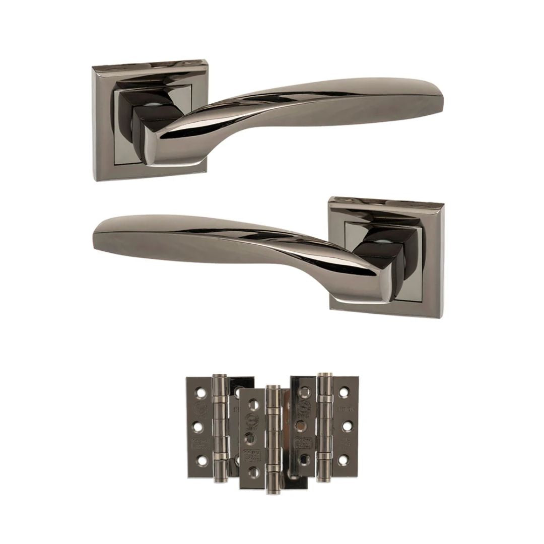 Atlantic S25SBN Status Oklahoma on Square Rose Door Handle Pack