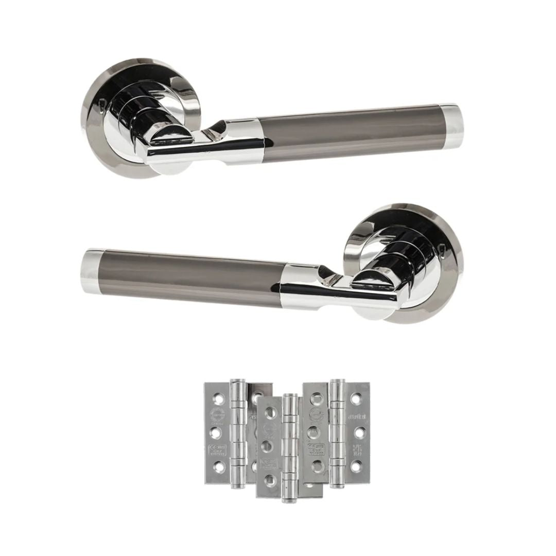 Atlantic S36R Status Dakota on Round Rose Door Handle Pack
