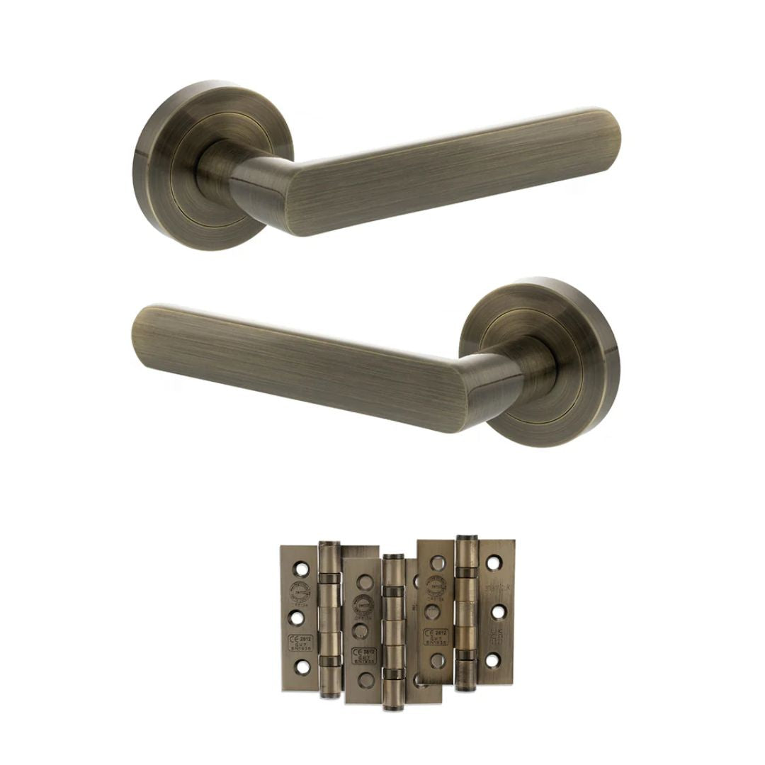 Atlantic S42R Status Carolina on Round Rose Door Handle Pack