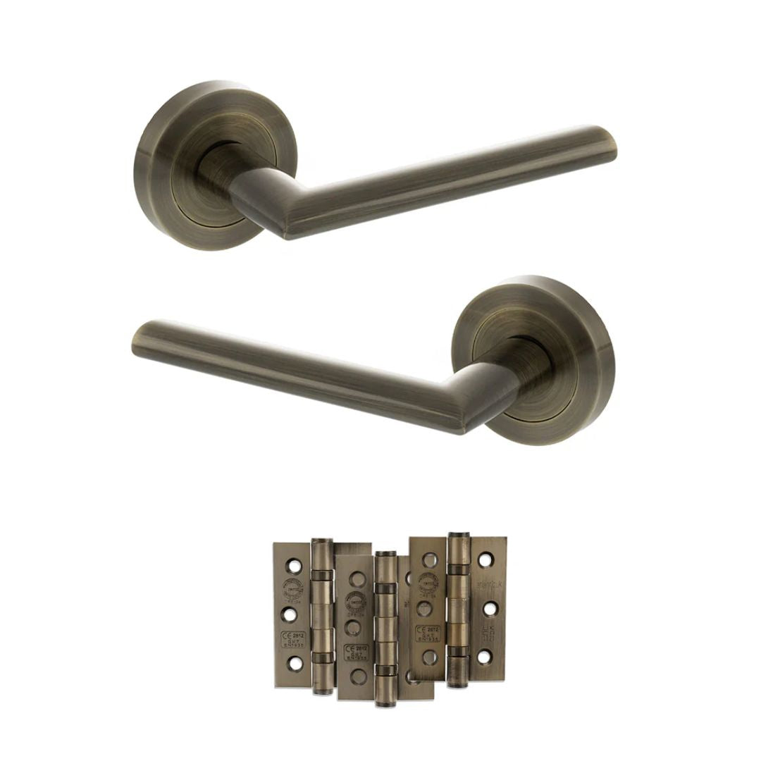 Atlantic S43R Status Alabama on Round Rose Door Handle Pack