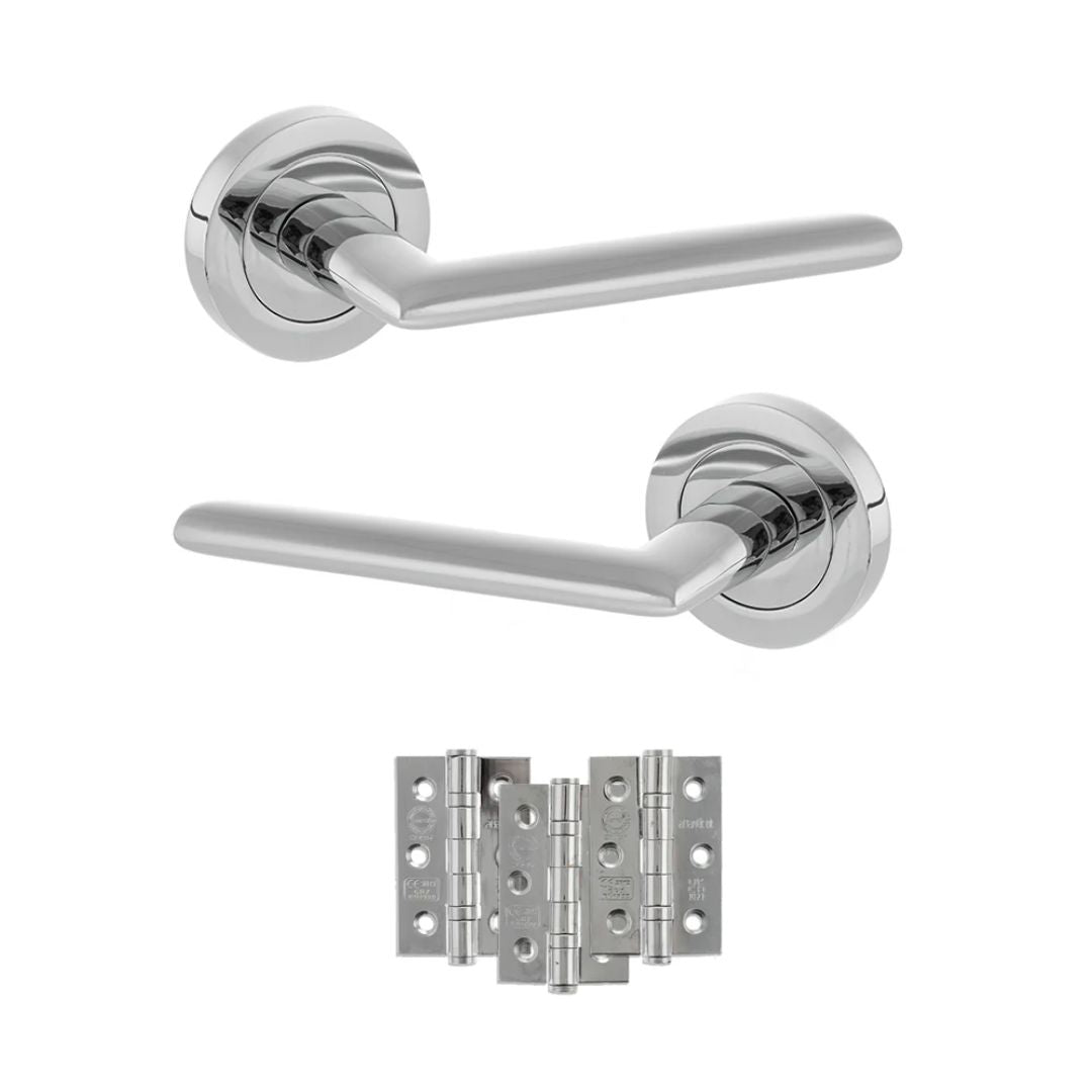Atlantic S43R Status Alabama on Round Rose Door Handle Pack