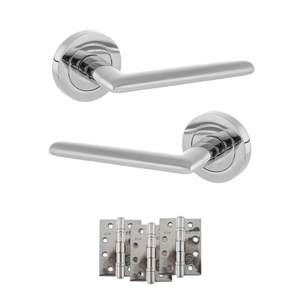 Atlantic S43R Status Alabama on Round Rose Door Handle Pack