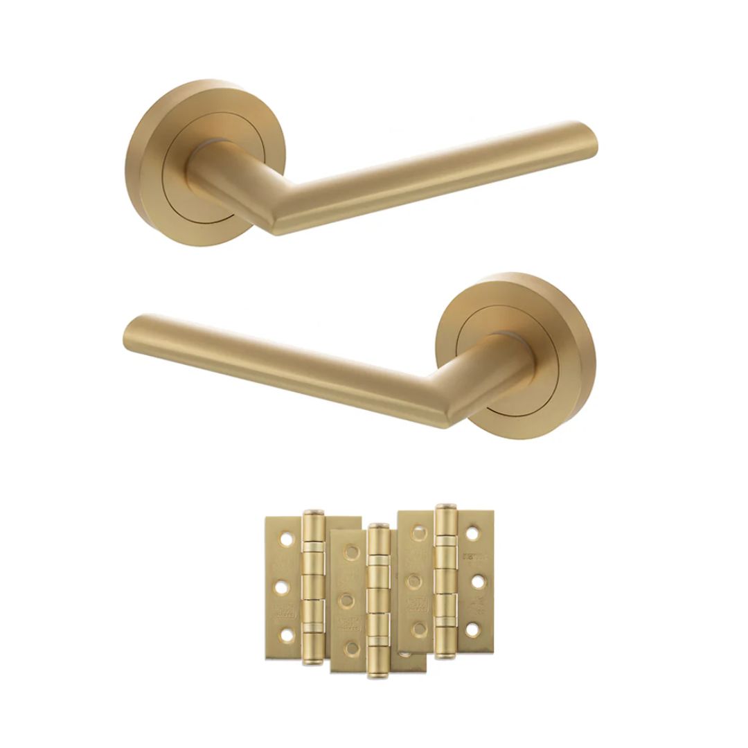 Atlantic S43R Status Alabama on Round Rose Door Handle Pack