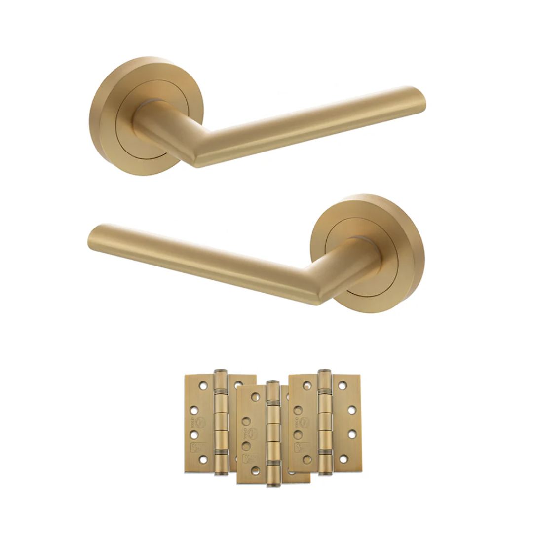 Atlantic S43R Status Alabama on Round Rose Door Handle Pack