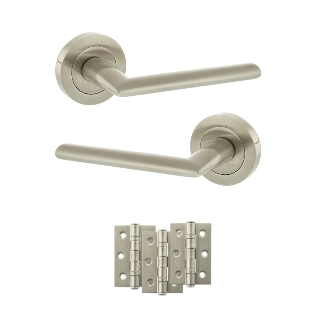 Atlantic S43R Status Alabama on Round Rose Door Handle Pack