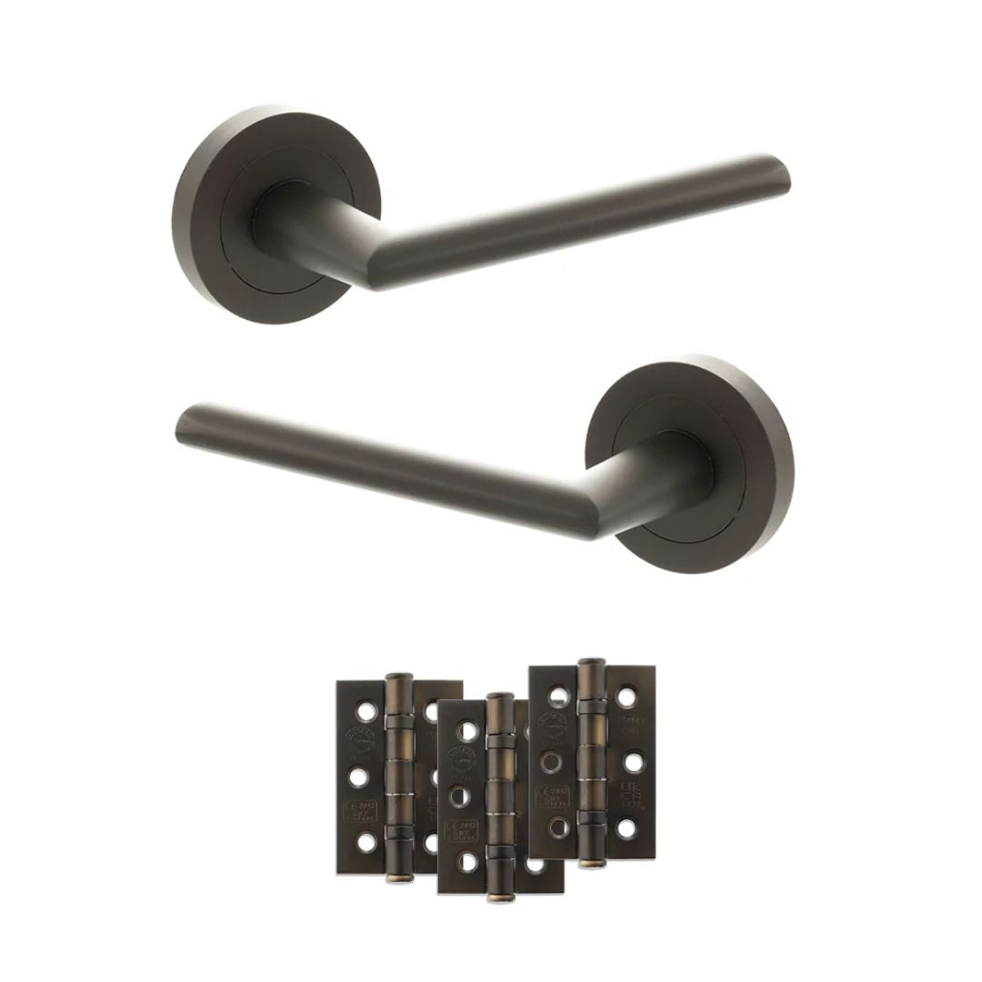 Atlantic S43R Status Alabama on Round Rose Door Handle Pack