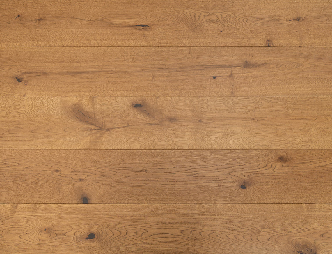 Farley Oak Golden Brushed Plank Engineered Wood Flooring | UV Lacquered | 190 x 1900 x 20/6mm