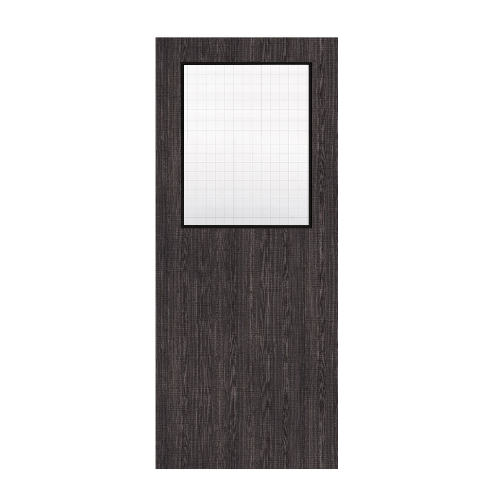 Deanta Flush Dark Grey Ash FD30 Option 01 Wired Glaze Certifire CF5740 FSC