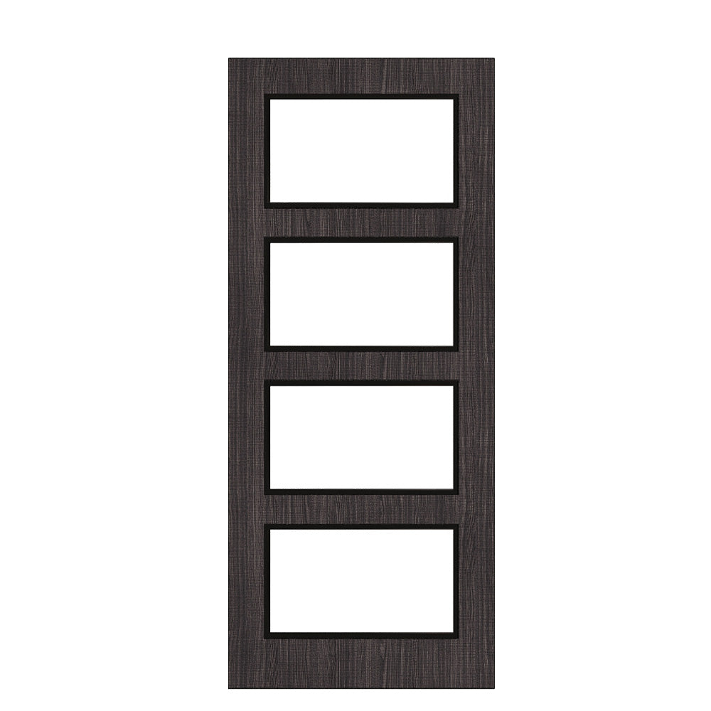 Deanta Flush Dark Grey Ash FD30 Option 04 30M Clear Glaze Certifire CF5740 FSC