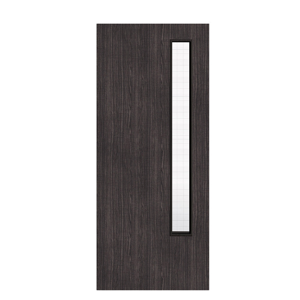 Deanta Flush Dark Grey Ash FD30 Option 13 Wired Glaze Certifire CF5740 FSC