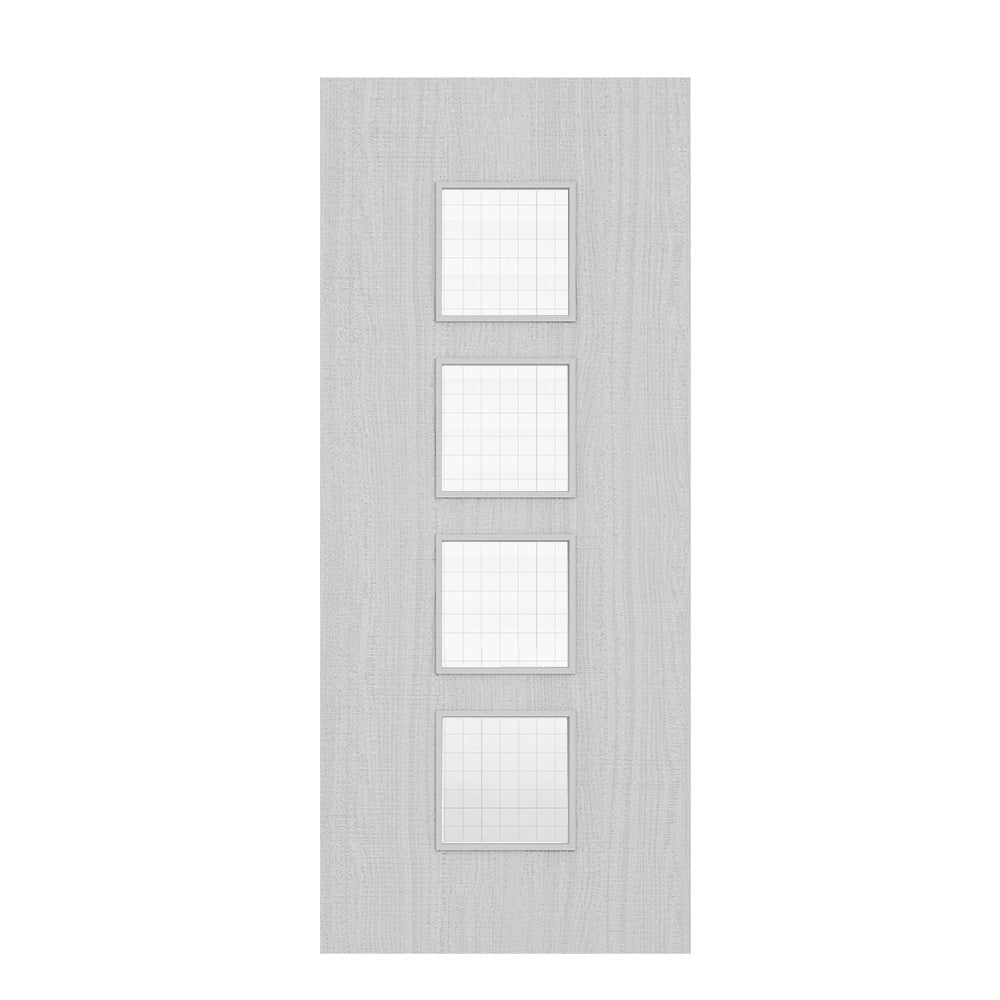Deanta Flush Light Grey Ash FD30 Option 09 Wired Glaze Certifire CF5740 FSC