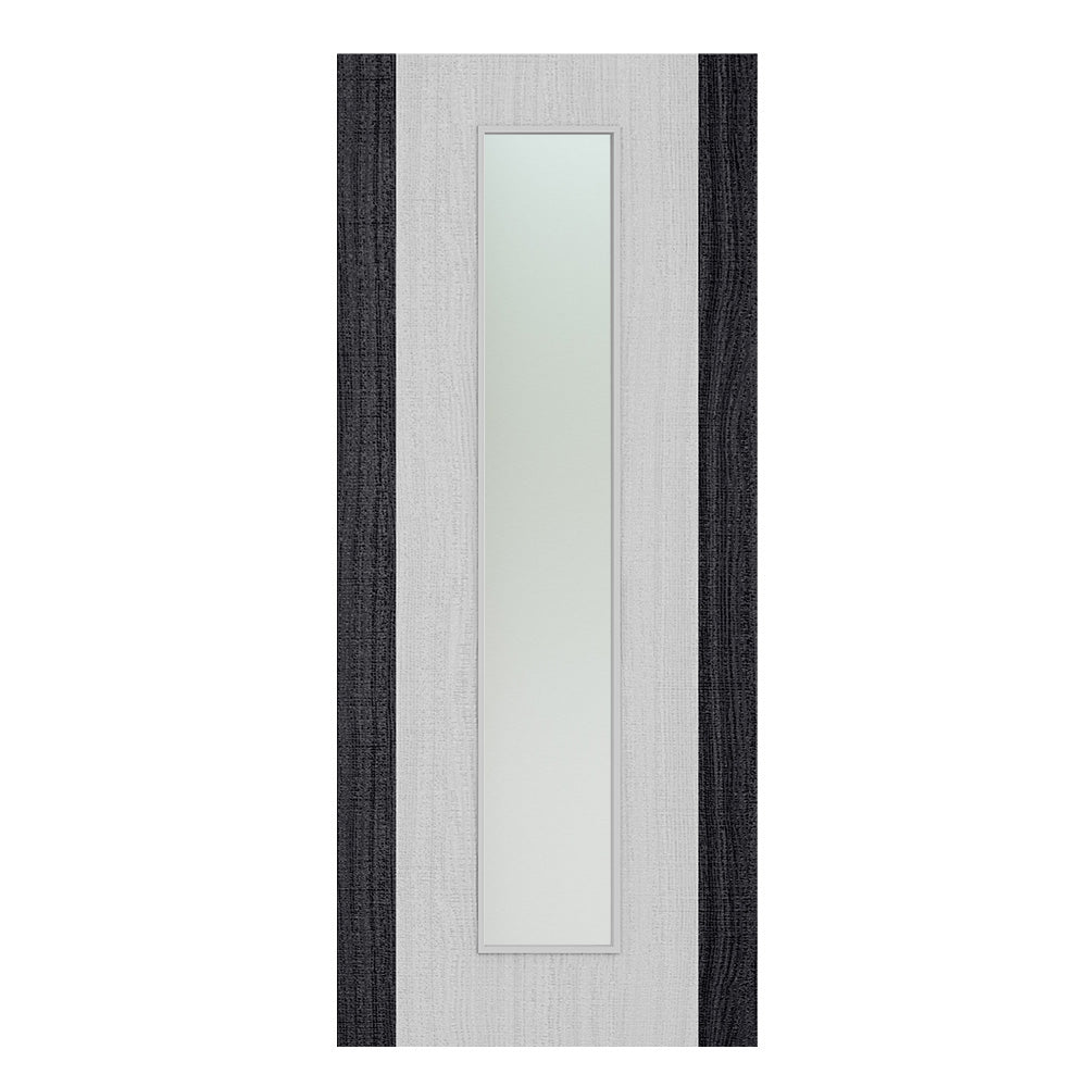 Pre-Assembled Flush Light Grey Ash Dark Grey Edges FD30 Option 10 30M Satin Glaze Certifire CF5740 FSC Door Set