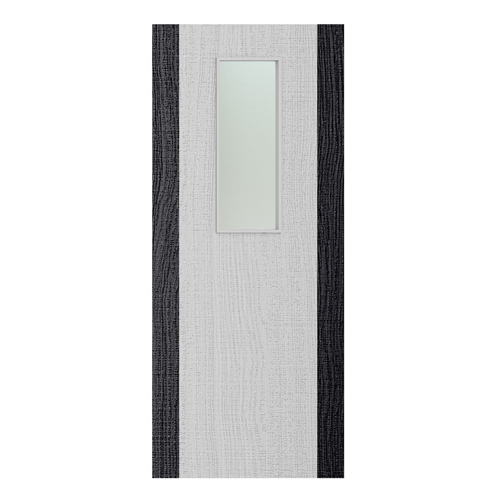 Deanta Flush Light Grey Ash Dark Grey Edges Option 14 Satin Glaze FSC