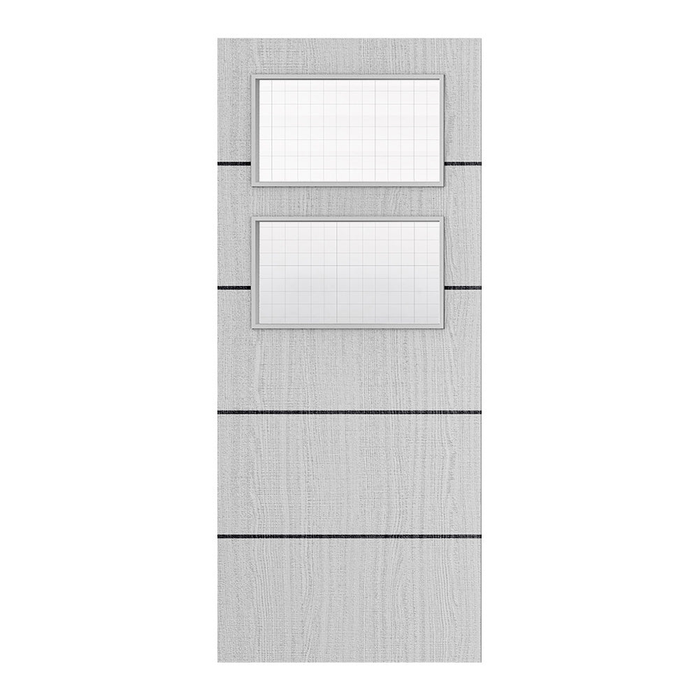 Deanta Flush Light Grey Ash Horizontal Inlay FD30 Option 02 Wired Glaze Certifire CF5740 FSC