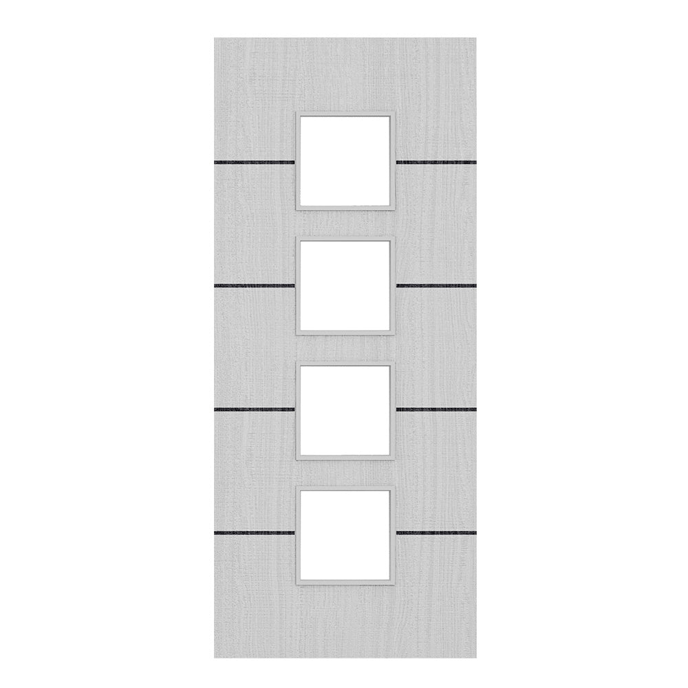 Deanta Flush Light Grey Ash Horizontal Inlay FD30 Option 09 30M Clear Glaze Certifire CF5740 FSC