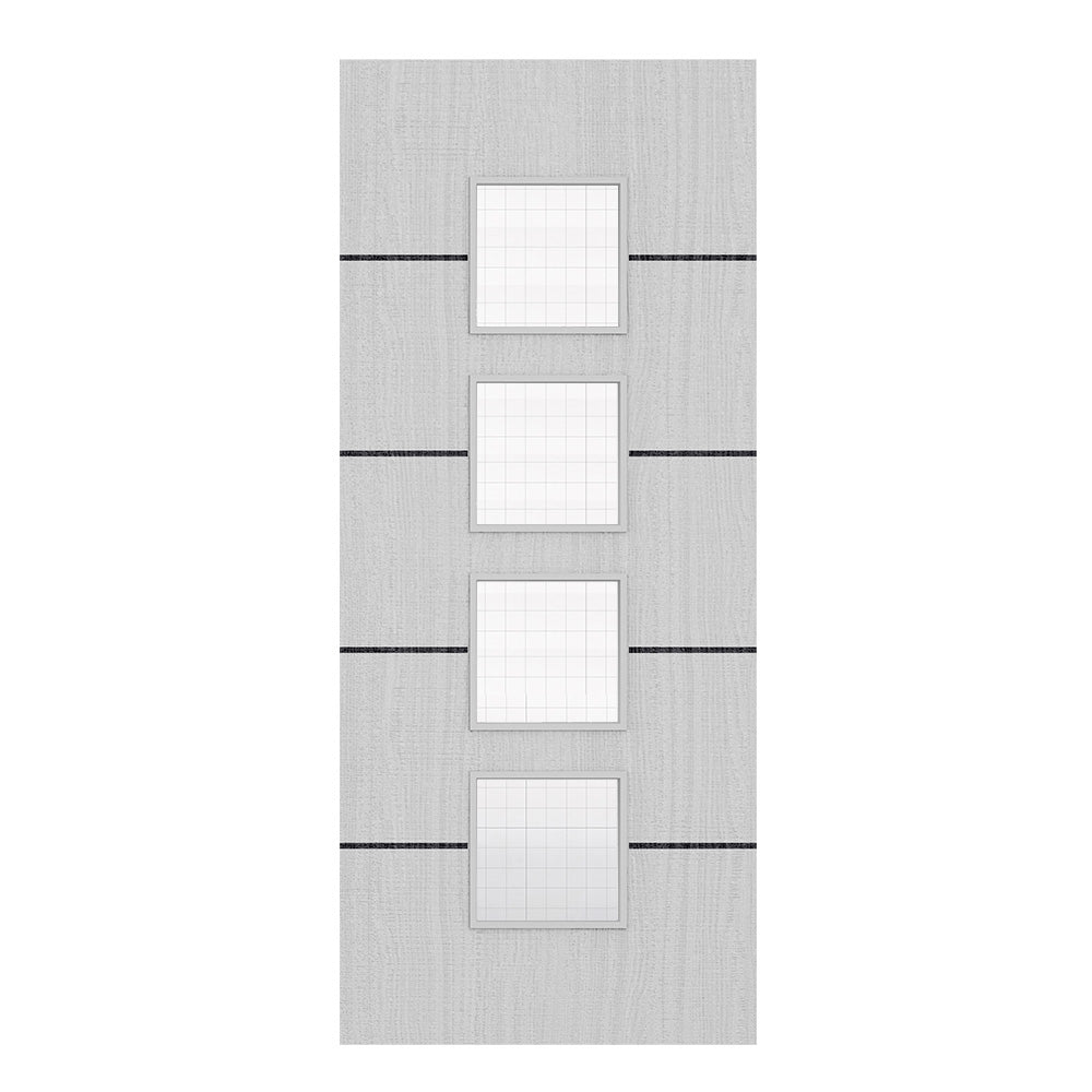 Deanta Flush Light Grey Ash Horizontal Inlay FD30 Option 09 Wired Glaze Certifire CF5740 FSC