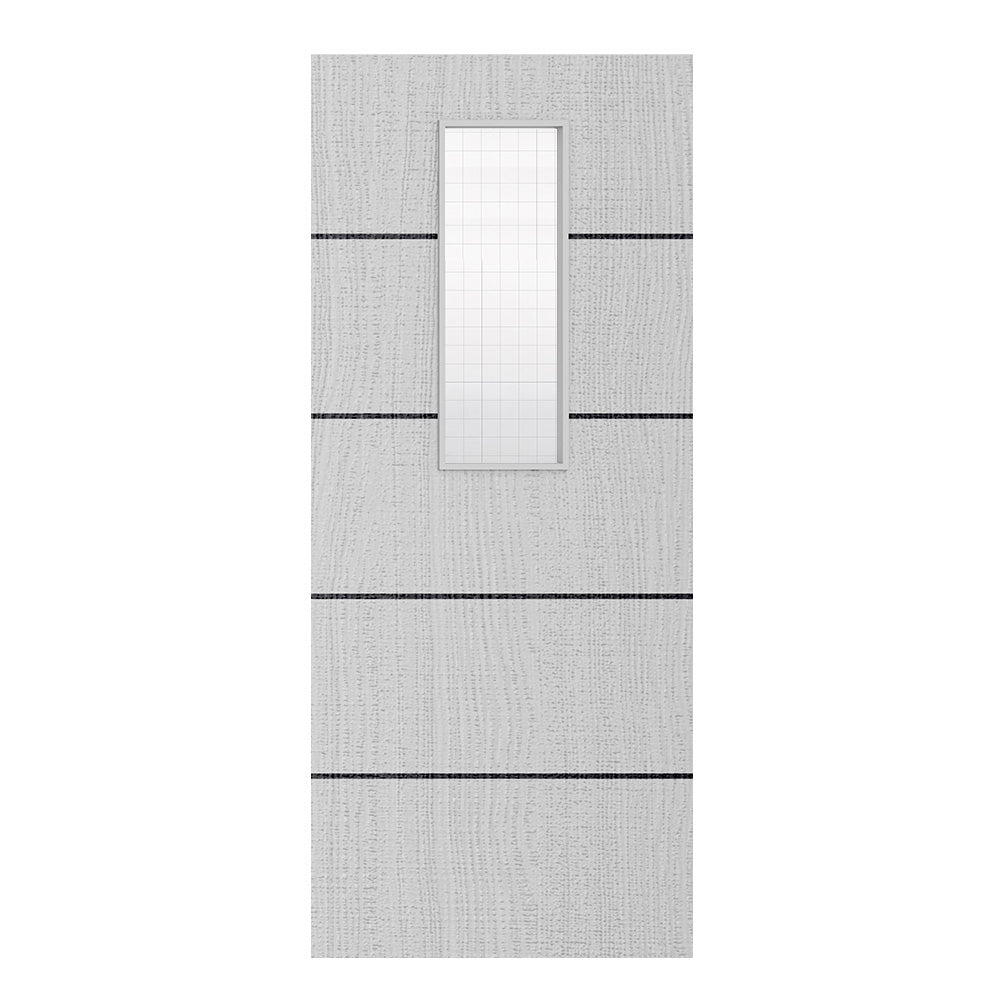 Deanta Flush Light Grey Ash Horizontal Inlay FD30 Option 14 Wired Glaze Certifire CF5740 FSC