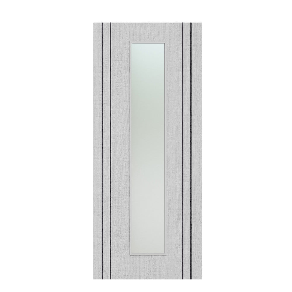 Deanta Flush Light Grey Ash Vertical Inlay Option 10 Satin Glaze FSC