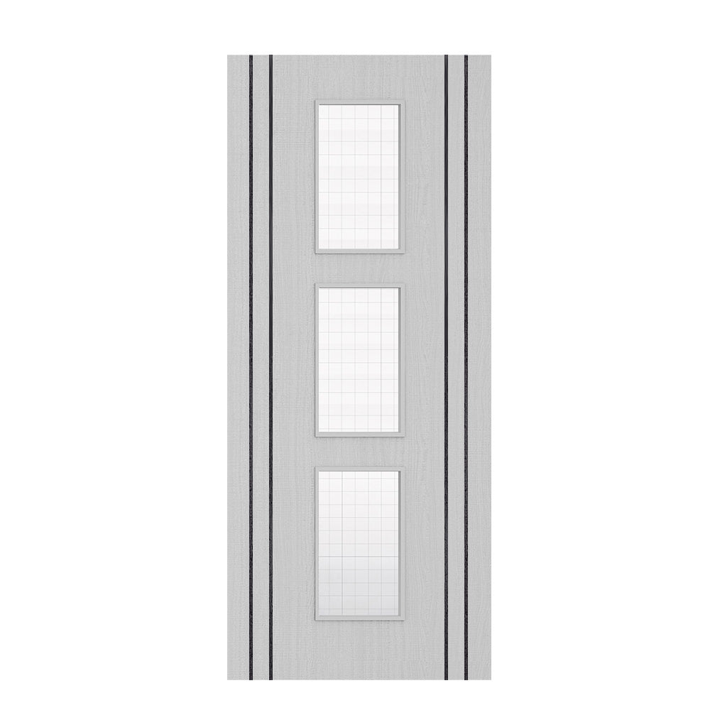 Deanta Flush Light Grey Ash Vertical Inlay FD30 Option 11 Wired Glaze Certifire CF5740 FSC