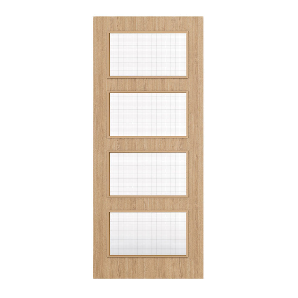 Deanta Flush Prefinished Oak FD30 Option 04 Wired Glaze Certifire CF5740 FSC