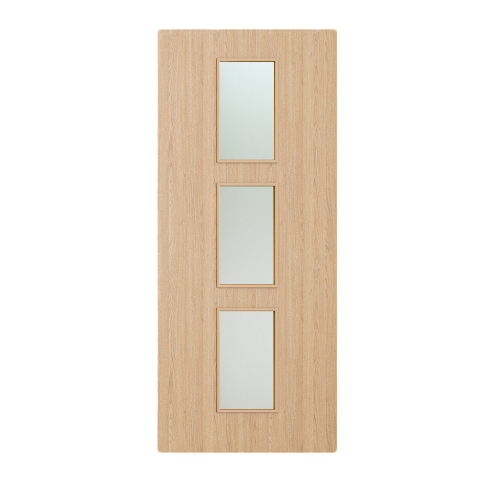 Deanta Flush Prefinished Oak FD30 Option 11 30M Satin Glaze Certifire CF5740 FSC