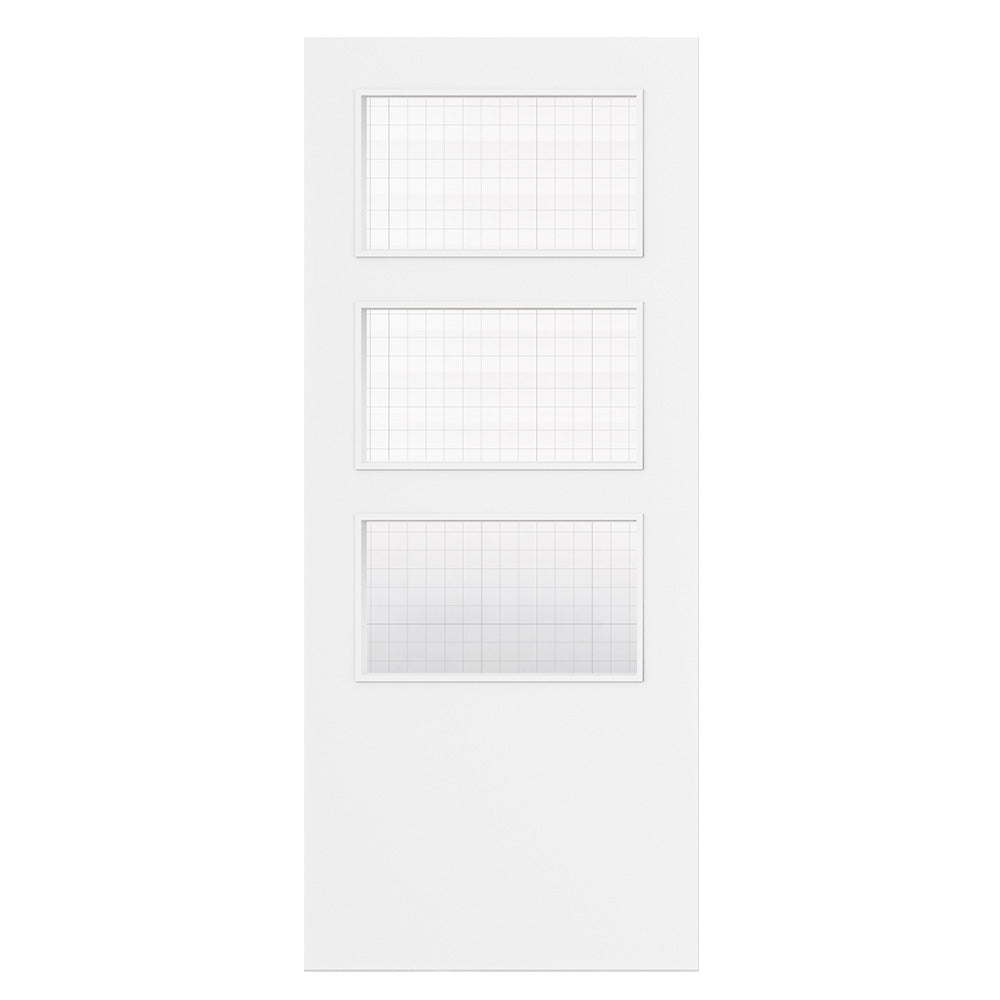 Deanta Flush White Primed FD30 Option 03 Wired Glaze Certifire CF5740