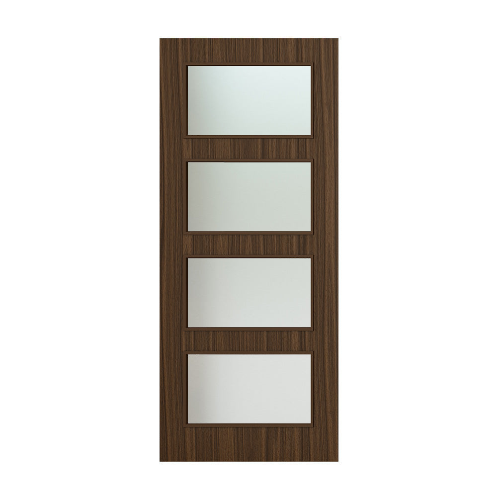 Deanta Flush Prefinished Walnut FD30 Option 04 30M Satin Glaze Certifire CF5740 FSC
