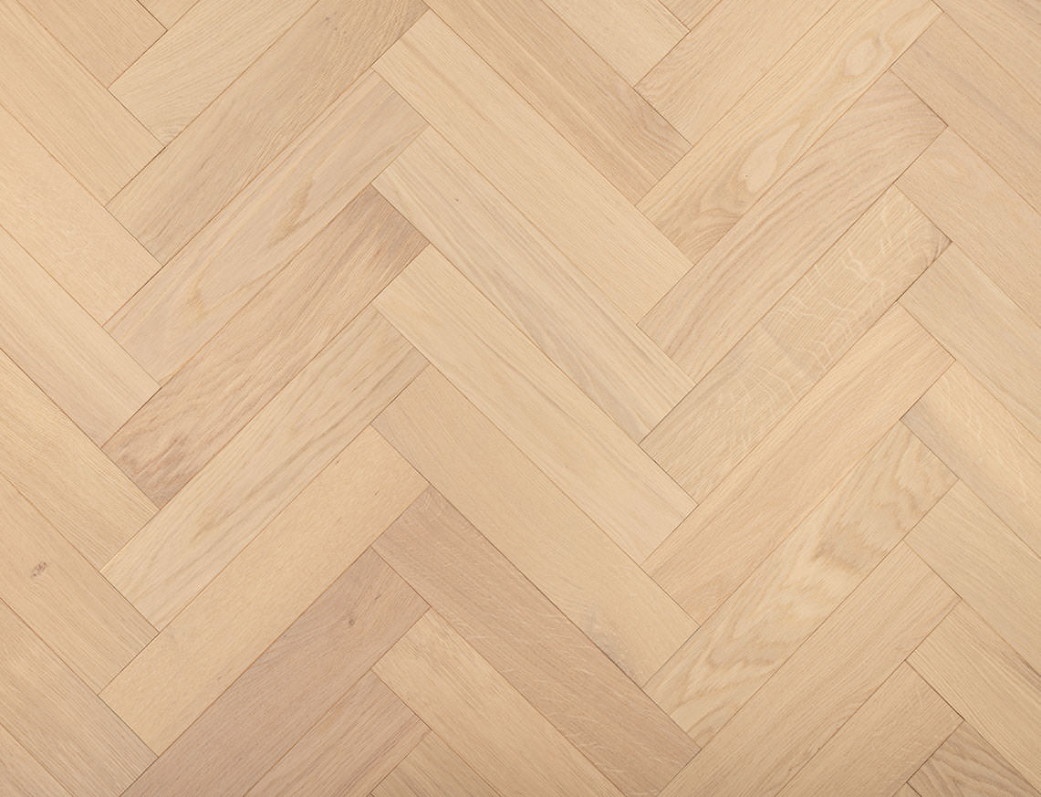 Wychwood Oak Brushed Herringbone Engineered Wood Flooring | Invisible UV Oiled | 80 x 350 x 20/6mm