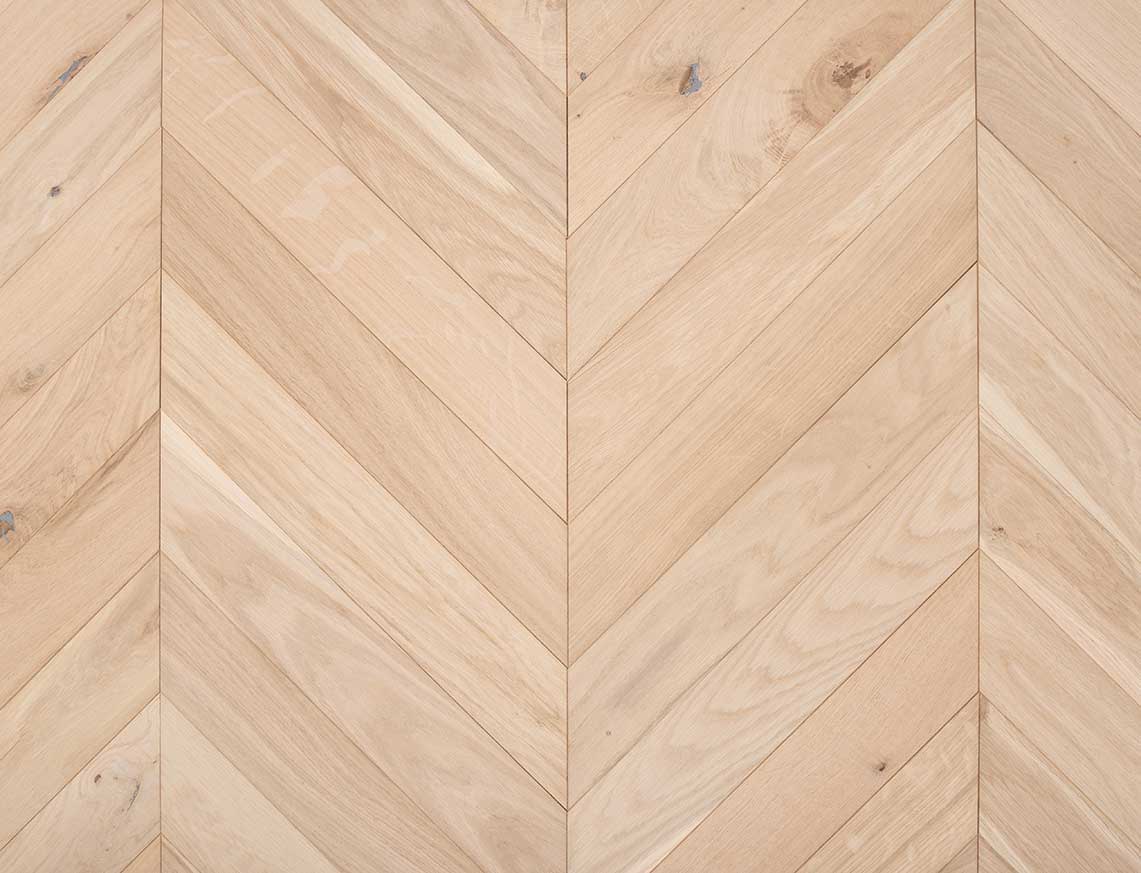 Waverley Oak Smooth Chevron Engineered Wood Flooring | Unfinished | 90 x 510 x 14/3mm