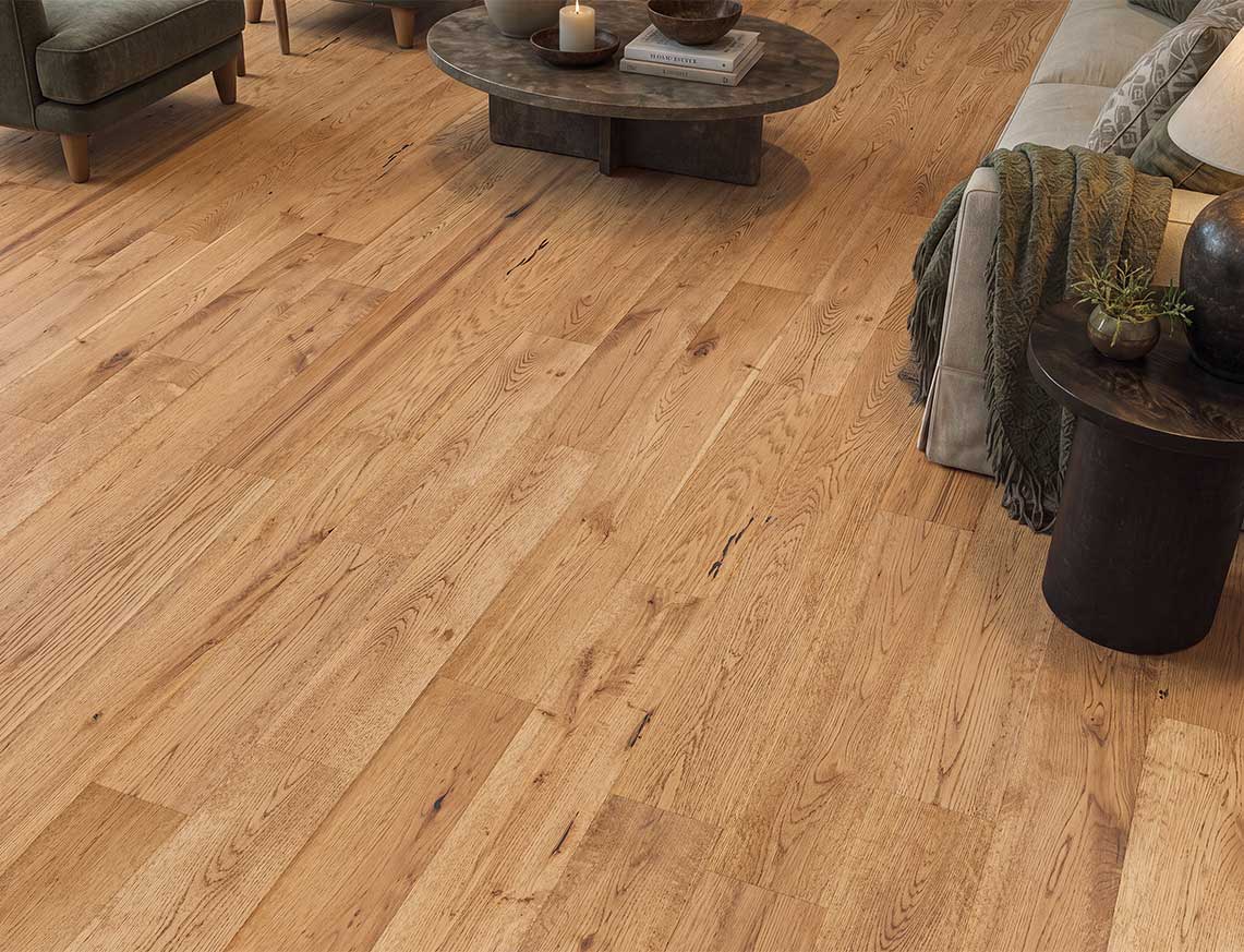 Harley Oak Brushed Hand Scraped Plank Solid Wood Flooring | UV Oiled | 125 x 300-1200 x 18mm