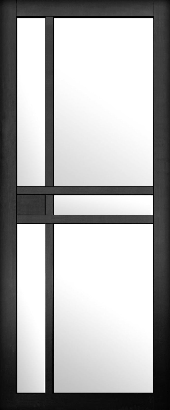 Artis Helsinki Clear Glazed 5L Black Primed Door