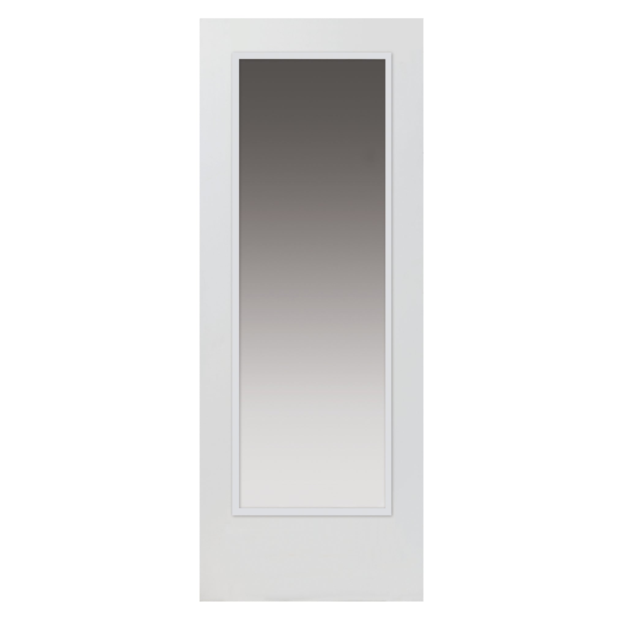 JB Kind Pattern 10 White Clear Glazed Fire Door