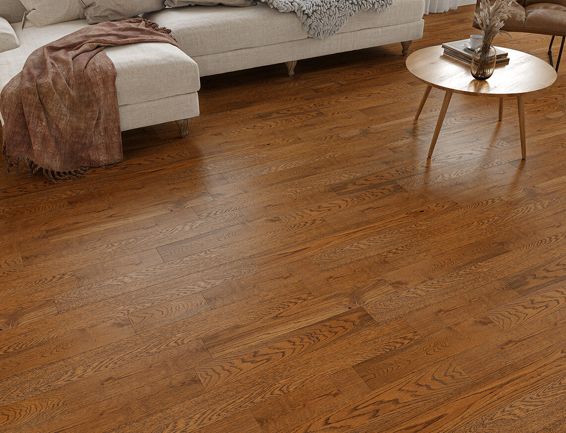 Inglewood Oak Golden Brushed Plank Engineered Wood Flooring | UV OIled | 125 x 300-1200 x 10/2.5mm