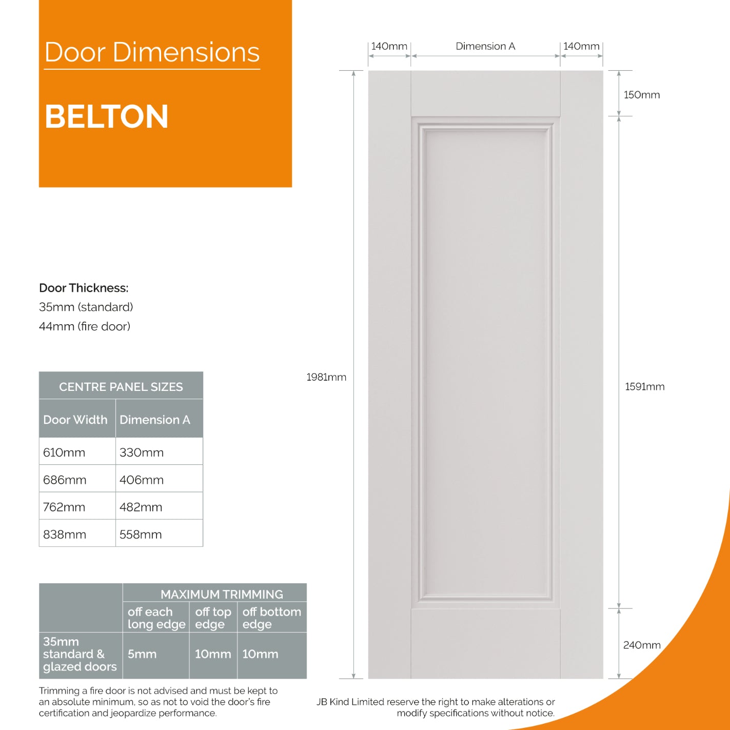 JB Kind Belton Firedoor