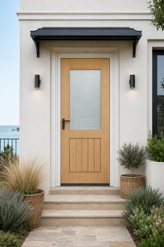 Joinery External Solid Oak Mexicano Half Glazed