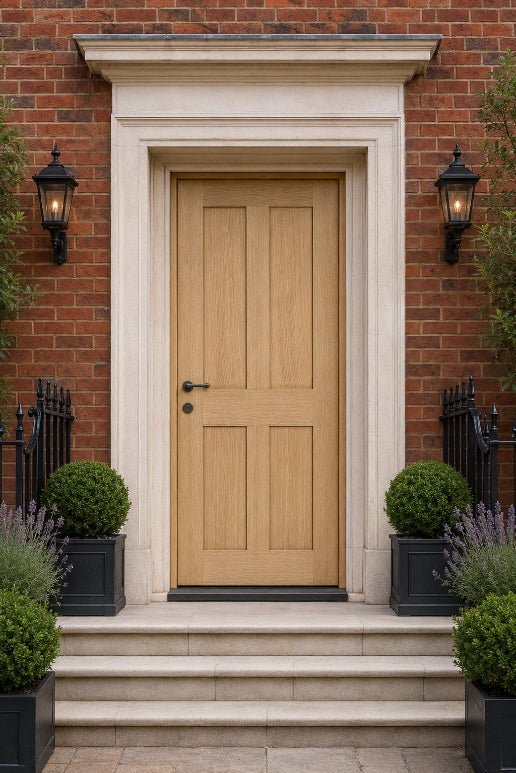 Joinery External Solid Oak Victorian 4 Panel