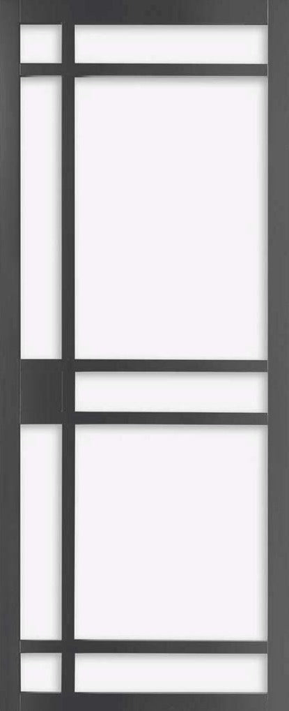 Handmade Eco Urban Leith 9 Pane Door DD6316SG Frosted Glass Stormy Grey Premium Primed