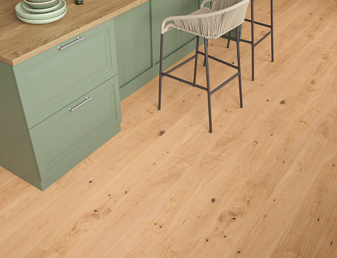 Lisburn Oak Natural Brushed Plank Engineered Wood Flooring | UV OIled | 190 x 1900 x 20/6mm